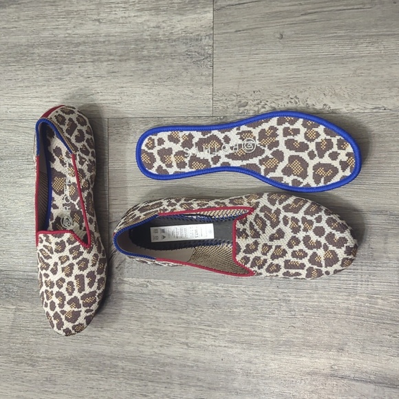 Rothy's "The Loafer" Leopard Print Flats - Picture 5 of 9